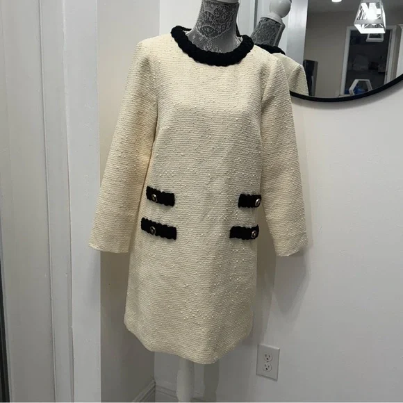 Tuckernuck Cream Sheath Dress with Peter Pan Collar - Picture 6 of 16